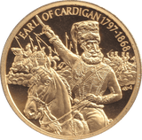 2004 GOLD PLATED 2 DOLLAR EAST CARIBBEAN STATES EARL OF CARDIGAN - WORLD COINS - Cambridgeshire Coins