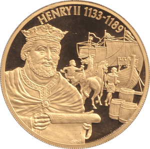 2004 GOLD PLATED 2 DOLLAR EAST CARIBBEAN STATES HENRY II - WORLD COINS - Cambridgeshire Coins