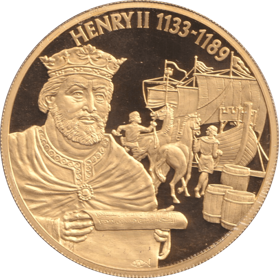2004 GOLD PLATED 2 DOLLAR EAST CARIBBEAN STATES HENRY II - WORLD COINS - Cambridgeshire Coins