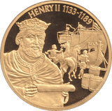 2004 GOLD PLATED 2 DOLLAR EAST CARIBBEAN STATES HENRY II - WORLD COINS - Cambridgeshire Coins