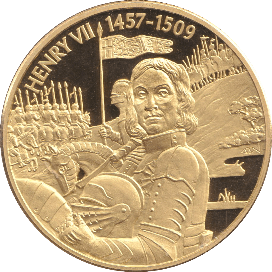 2004 GOLD PLATED 2 DOLLAR EAST CARIBBEAN STATES HENRY VII - WORLD COINS - Cambridgeshire Coins