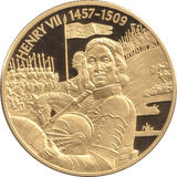 2004 GOLD PLATED 2 DOLLAR EAST CARIBBEAN STATES HENRY VII - WORLD COINS - Cambridgeshire Coins