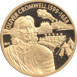 2004 GOLD PLATED 2 DOLLAR EAST CARIBBEAN STATES OLIVER CROMWELL - WORLD COINS - Cambridgeshire Coins