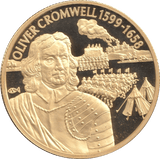 2004 GOLD PLATED 2 DOLLAR EAST CARIBBEAN STATES OLIVER CROMWELL - WORLD COINS - Cambridgeshire Coins