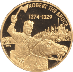 2004 GOLD PLATED 2 DOLLAR EAST CARIBBEAN STATES ROBERT THE BRUCE - WORLD COINS - Cambridgeshire Coins