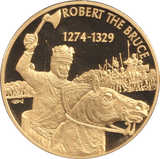 2004 GOLD PLATED 2 DOLLAR EAST CARIBBEAN STATES ROBERT THE BRUCE - WORLD COINS - Cambridgeshire Coins