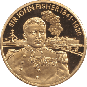 2004 GOLD PLATED 2 DOLLAR EAST CARIBBEAN STATES SIR JOHN FISHER - WORLD COINS - Cambridgeshire Coins