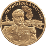 2004 GOLD PLATED 2 DOLLAR EAST CARIBBEAN STATES SIR JOHN FISHER - WORLD COINS - Cambridgeshire Coins