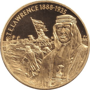 2004 GOLD PLATED 2 DOLLAR EAST CARIBBEAN STATES T.E. LAWRENCE - WORLD COINS - Cambridgeshire Coins