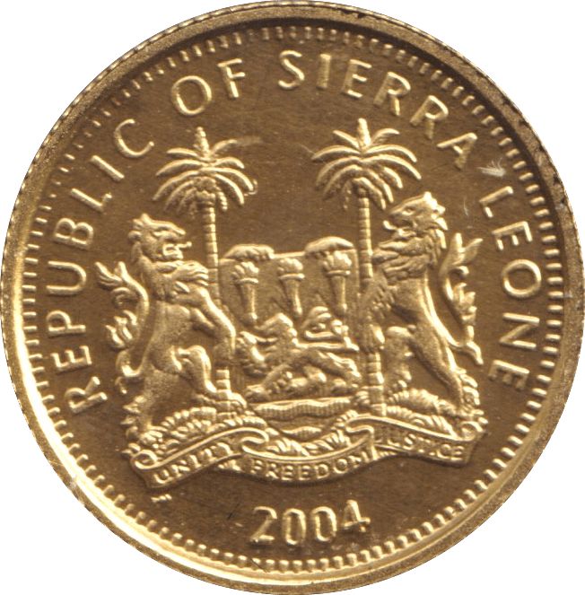 2004 GOLD PROOF $20 SIERRA LEONE - GOLD WORLD COINS - Cambridgeshire Coins