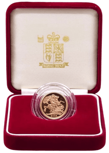 2004 GOLD PROOF HALF SOVEREIGN BOXED - GOLD PROOF HALF SOVEREIGNS - Cambridgeshire Coins