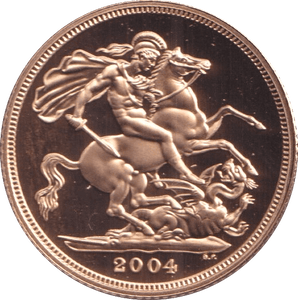 2004 GOLD SOVEREIGN ( BU ) - HALF SOVEREIGN - Cambridgeshire Coins