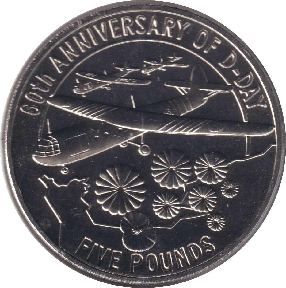2004 ONE CROWN 60TH ANNIVERSARY OF D - DAY BU) - CROWN - Cambridgeshire Coins
