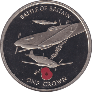 2004 ONE CROWN BATTLE OF BRITAIN (BU) - CROWN - Cambridgeshire Coins
