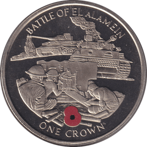 2004 ONE CROWN BATTLE OF EL ALAMEIN (BU) - CROWN - Cambridgeshire Coins