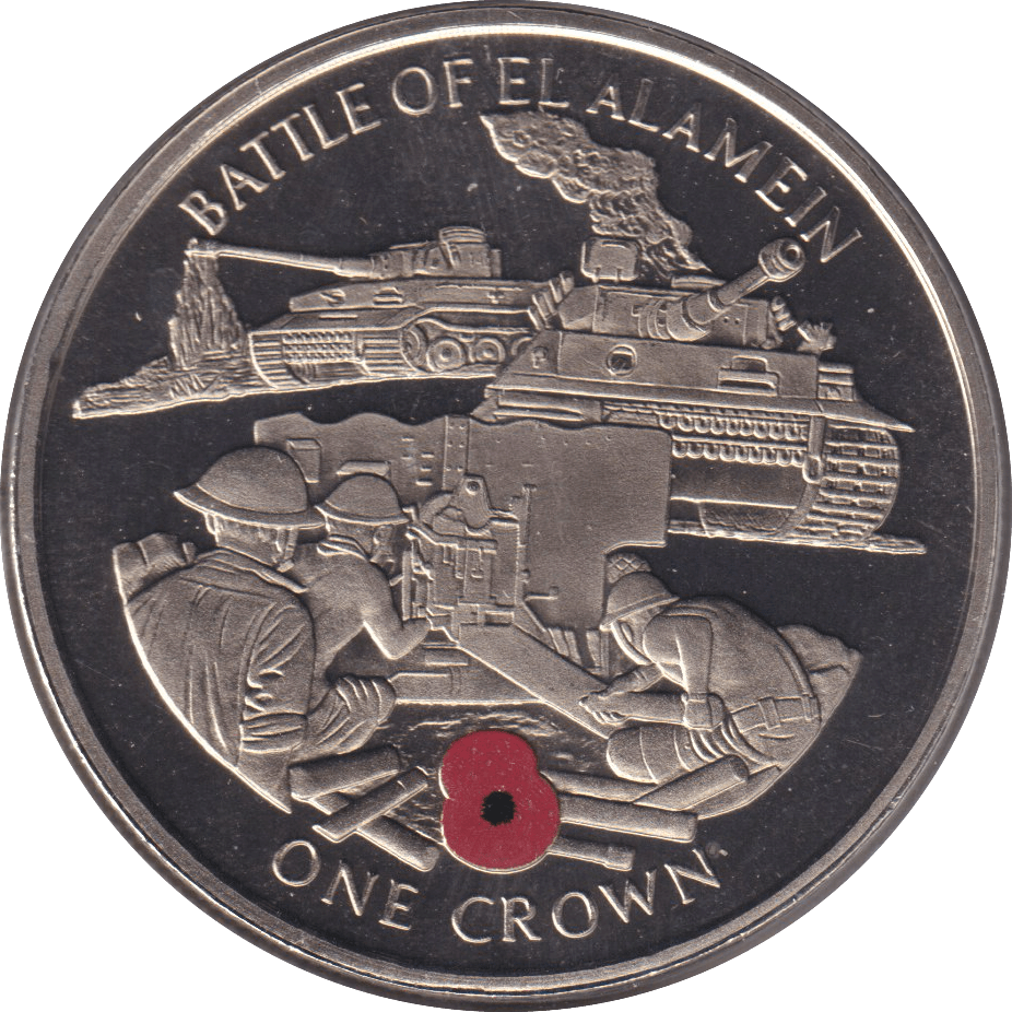 2004 ONE CROWN BATTLE OF EL ALAMEIN (BU) - CROWN - Cambridgeshire Coins
