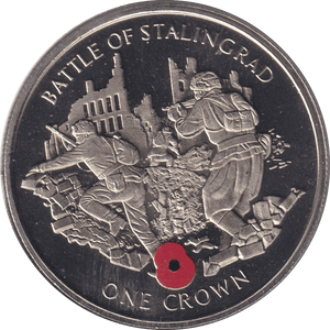2004 ONE CROWN BATTLE OF STALINGRAD (BU) - CROWN - Cambridgeshire Coins