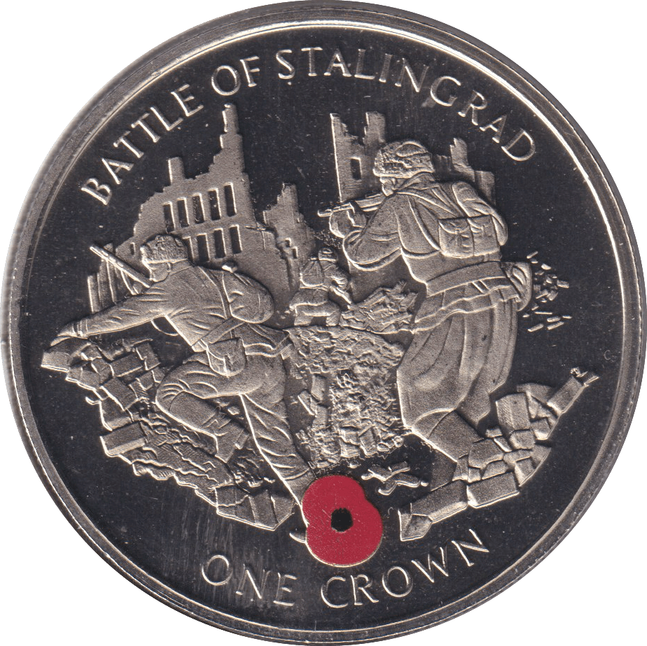 2004 ONE CROWN BATTLE OF STALINGRAD (BU) - CROWN - Cambridgeshire Coins