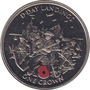 2004 ONE CROWN D - DAY LANDING (BU) - CROWN - Cambridgeshire Coins