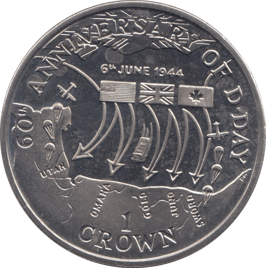 2004 ONE CROWN ISLE OF MAN - WORLD COINS - Cambridgeshire Coins