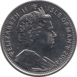 2004 ONE CROWN ISLE OF MAN - WORLD COINS - Cambridgeshire Coins