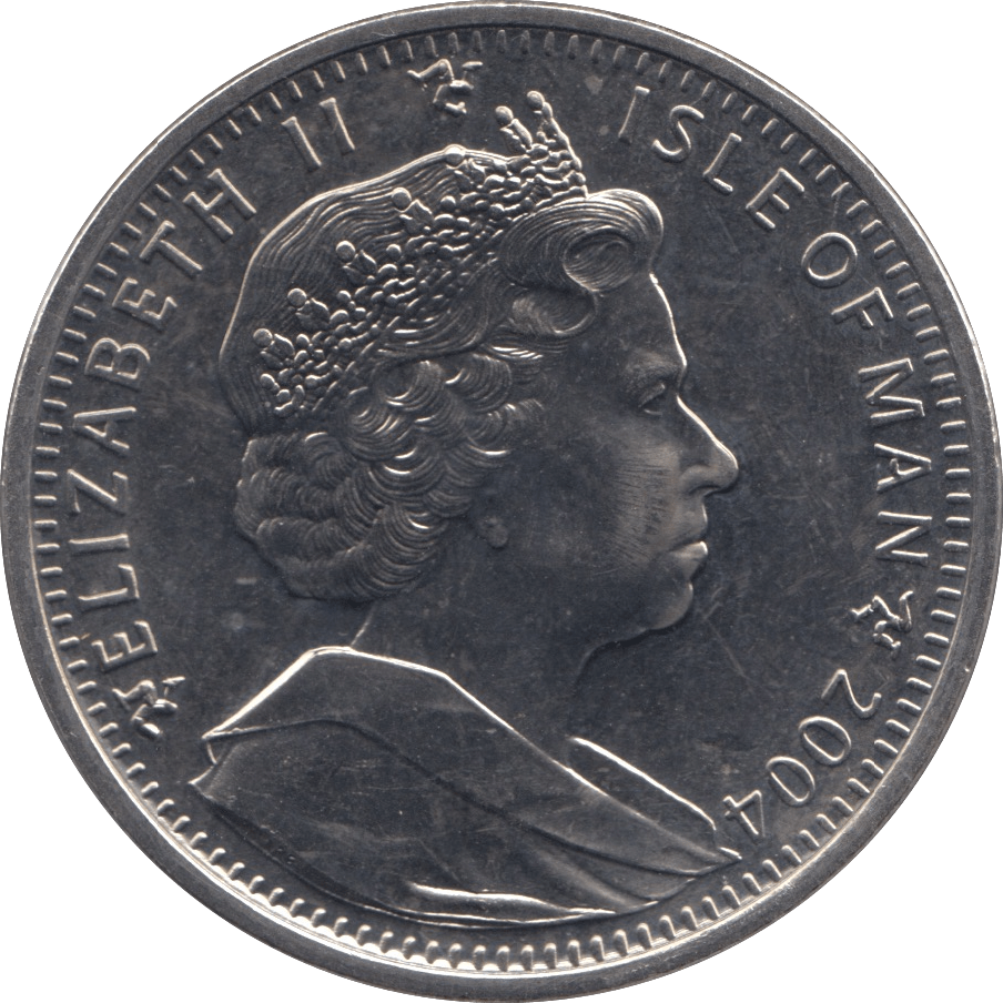 2004 ONE CROWN ISLE OF MAN - WORLD COINS - Cambridgeshire Coins