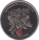 2004 ONE CROWN OPERATION GUNNERSIDE (BU) - CROWN - Cambridgeshire Coins