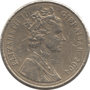 2004 ONE POUND GIBRALTAR - WORLD COINS - Cambridgeshire Coins