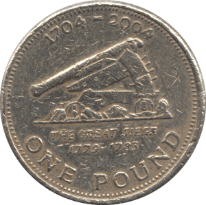 2004 ONE POUND GIBRALTAR - WORLD COINS - Cambridgeshire Coins
