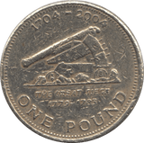 2004 ONE POUND GIBRALTAR - WORLD COINS - Cambridgeshire Coins