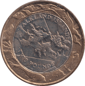 2004 £2 POUNDS 30TH ANNIVERSARY FALKLAND ISLANDS - £2 CIRCULATED - Cambridgeshire Coins