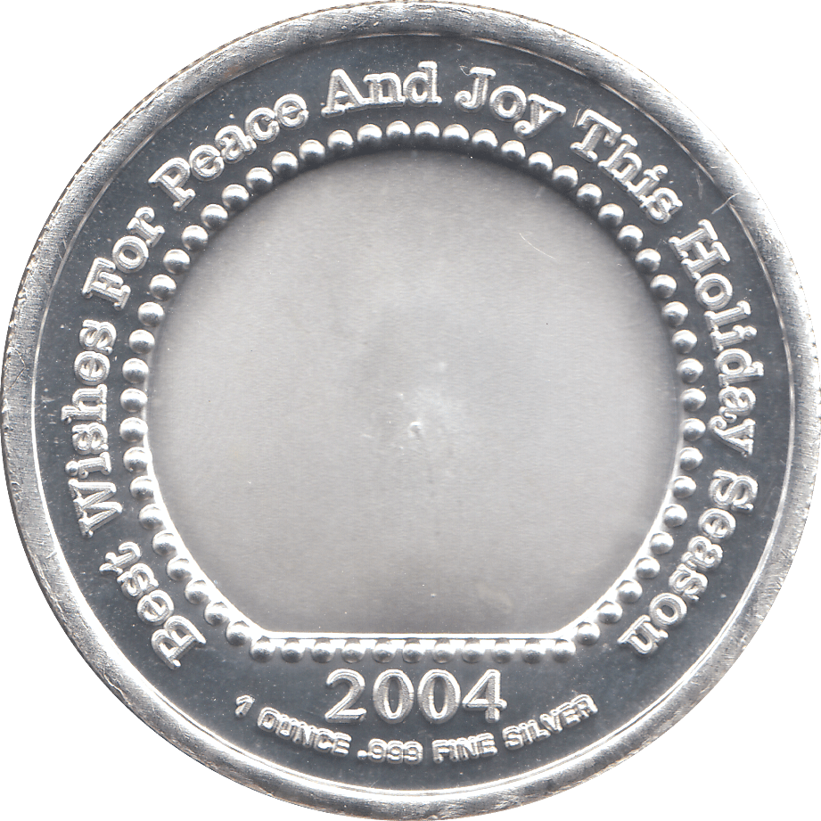 2004 SILVER 1 OZ SEASONS' GREETINGS ( PROOF ) - SILVER WORLD COINS - Cambridgeshire Coins