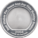 2004 SILVER 1 OZ SEASONS' GREETINGS ( PROOF ) - SILVER WORLD COINS - Cambridgeshire Coins