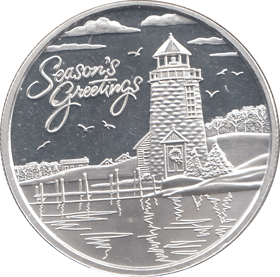 2004 SILVER 1 OZ SEASONS' GREETINGS ( PROOF ) - SILVER WORLD COINS - Cambridgeshire Coins