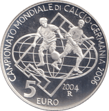 2004 SILVER 5 EURO FIFA WORLD CUP SAN MARINO ( PROOF ) - SILVER WORLD COINS - Cambridgeshire Coins