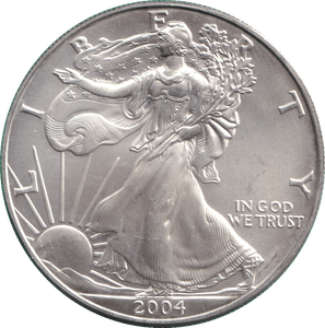 2004 SILVER DOLLAR USA - SILVER WORLD COINS - Cambridgeshire Coins