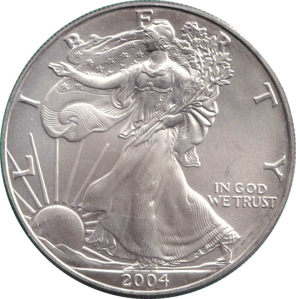 2004 SILVER DOLLAR USA - SILVER WORLD COINS - Cambridgeshire Coins