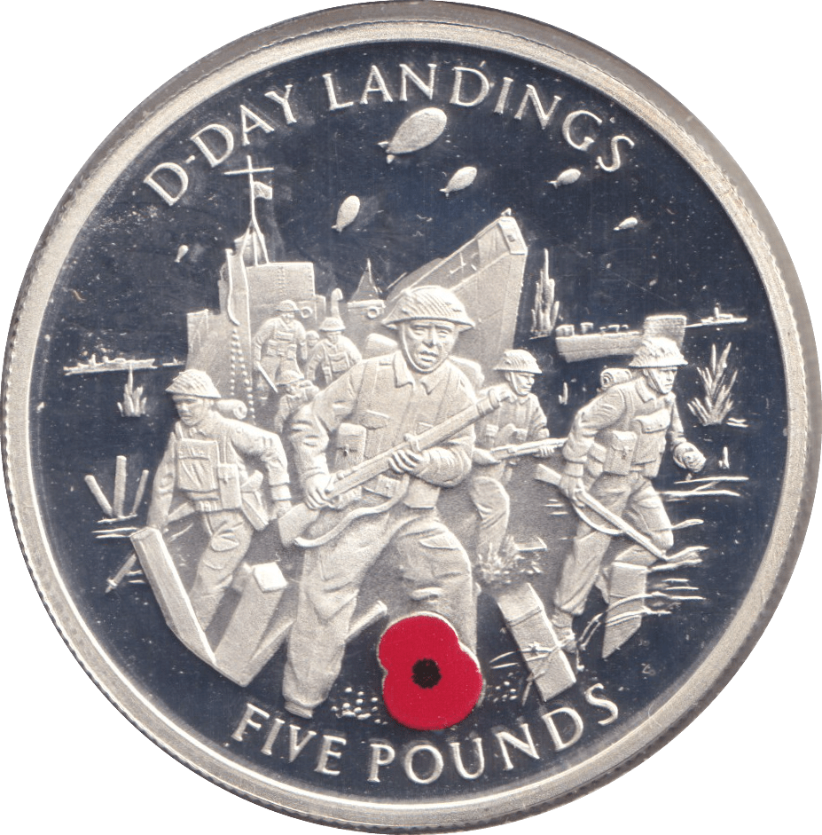 2004 SILVER FIVE POUND GILBRALTAR - SILVER WORLD COINS - Cambridgeshire Coins