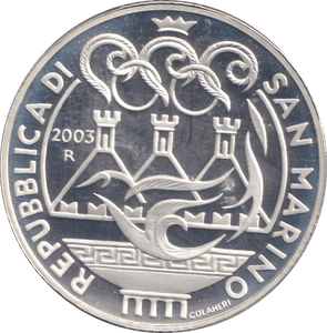 2004 SILVER OLYMPIAD 10 EURO SAN MARINO ( PROOF ) - SILVER WORLD COINS - Cambridgeshire Coins