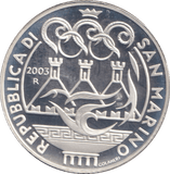 2004 SILVER OLYMPIAD 10 EURO SAN MARINO ( PROOF ) - SILVER WORLD COINS - Cambridgeshire Coins