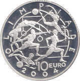 2004 SILVER OLYMPIAD 10 EURO SAN MARINO ( PROOF ) - SILVER WORLD COINS - Cambridgeshire Coins