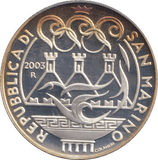 2004 SILVER OLYMPIAD 5 EURO SAN MARINO ( PROOF ) - SILVER WORLD COINS - Cambridgeshire Coins
