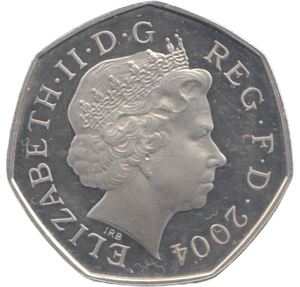 2004 SILVER PROOF 50 P - 50P Silver Proof - Cambridgeshire Coins