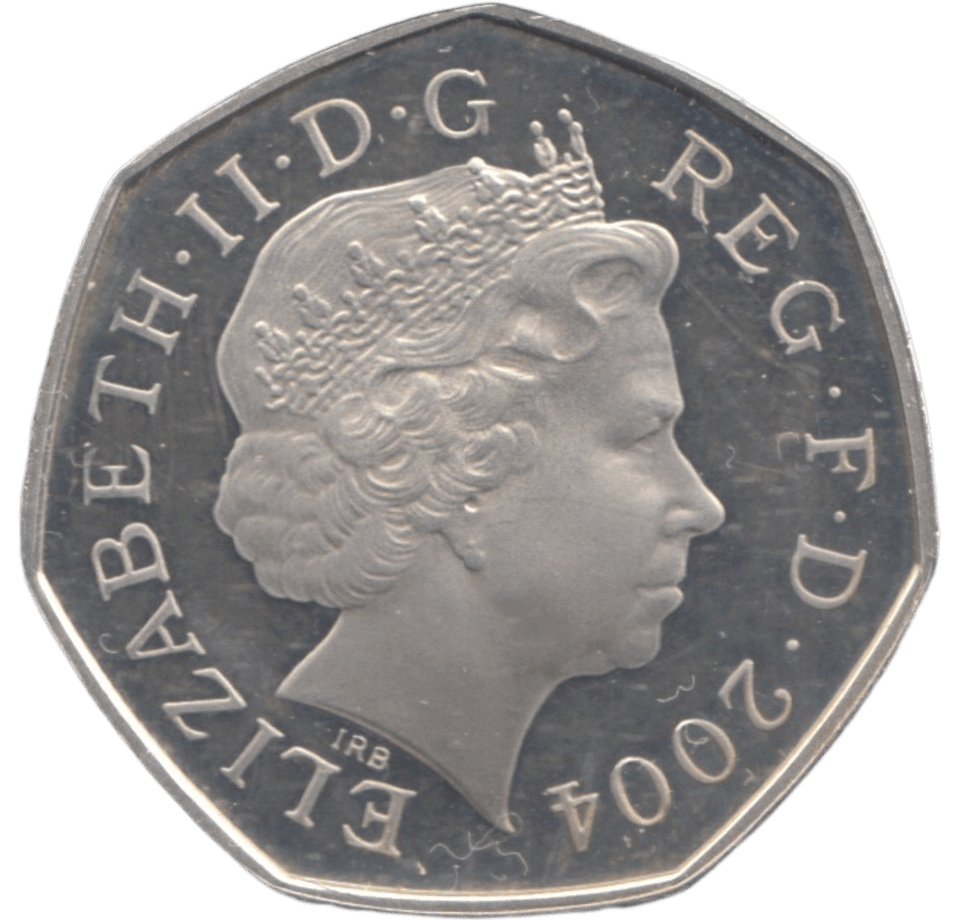 2004 SILVER PROOF 50 P - 50P Silver Proof - Cambridgeshire Coins