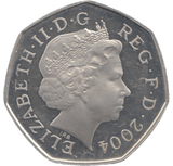 2004 SILVER PROOF 50 P - 50P Silver Proof - Cambridgeshire Coins