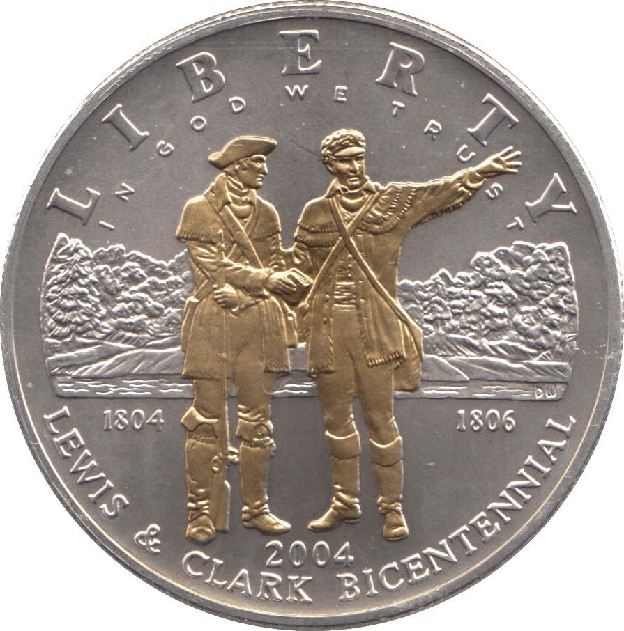 2004 SILVER PROOF COMMEMORATIVE ONE DOLLAR USA - SILVER WORLD COINS - Cambridgeshire Coins