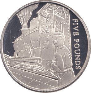 2004 SILVER PROOF FIVE POUNDS BAILIWICK OF GUERNSEY - SILVER WORLD COINS - Cambridgeshire Coins