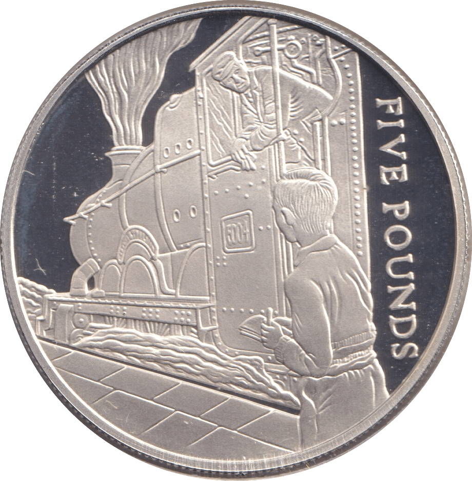 2004 SILVER PROOF FIVE POUNDS BAILIWICK OF GUERNSEY - SILVER WORLD COINS - Cambridgeshire Coins