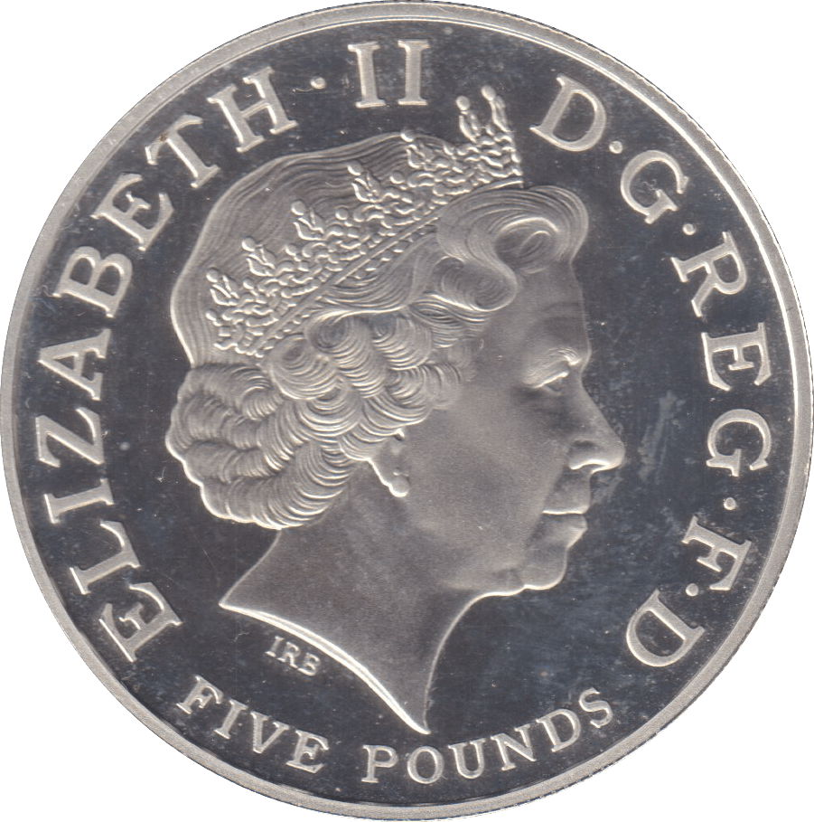 2004 SILVER PROOF FIVE POUND - SILVER WORLD COINS - Cambridgeshire Coins