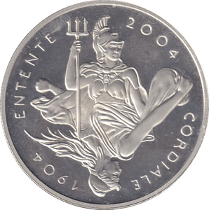 2004 SILVER PROOF FIVE POUND - SILVER WORLD COINS - Cambridgeshire Coins